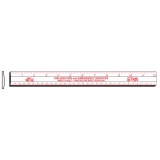 12" Plastic Rulers Double Beveled (Custom)